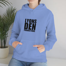 Load image into Gallery viewer, Lyons Den Productions Black Logo Unisex Heavy Blend™ Hooded Sweatshirt