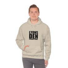 Load image into Gallery viewer, Lyons Den Productions Black Logo Unisex Heavy Blend™ Hooded Sweatshirt