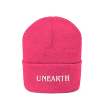 Load image into Gallery viewer, Unearth White Logo Knit Beanie