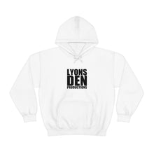 Load image into Gallery viewer, Lyons Den Productions Black Logo Unisex Heavy Blend™ Hooded Sweatshirt