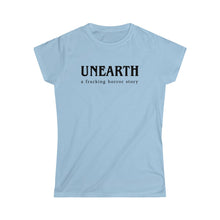 Load image into Gallery viewer, Unearth Black Logo Women's Softstyle Fitted Tee