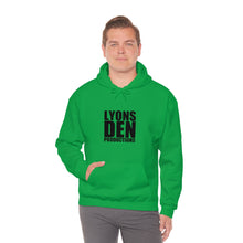 Load image into Gallery viewer, Lyons Den Productions Black Logo Unisex Heavy Blend™ Hooded Sweatshirt
