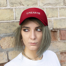 Load image into Gallery viewer, Unearth White Logo Unisex Twill Hat