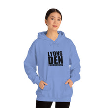 Load image into Gallery viewer, Lyons Den Productions Black Logo Unisex Heavy Blend™ Hooded Sweatshirt