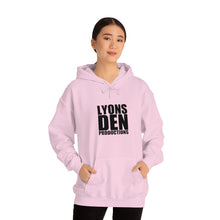 Load image into Gallery viewer, Lyons Den Productions Black Logo Unisex Heavy Blend™ Hooded Sweatshirt