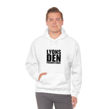 Load image into Gallery viewer, Lyons Den Productions Black Logo Unisex Heavy Blend™ Hooded Sweatshirt