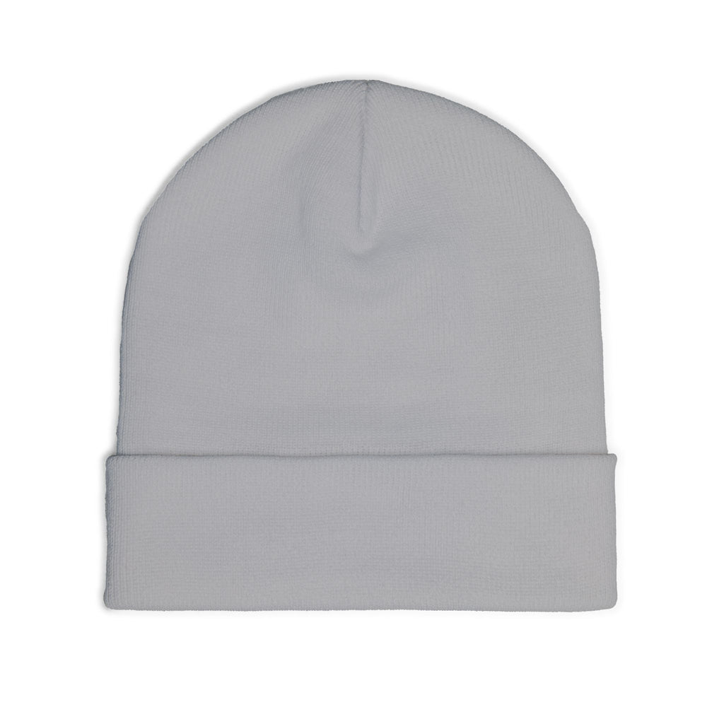 Embroidered Tethered 2025 Knit Beanie — Cozy Winter Hat with Script Embroidery