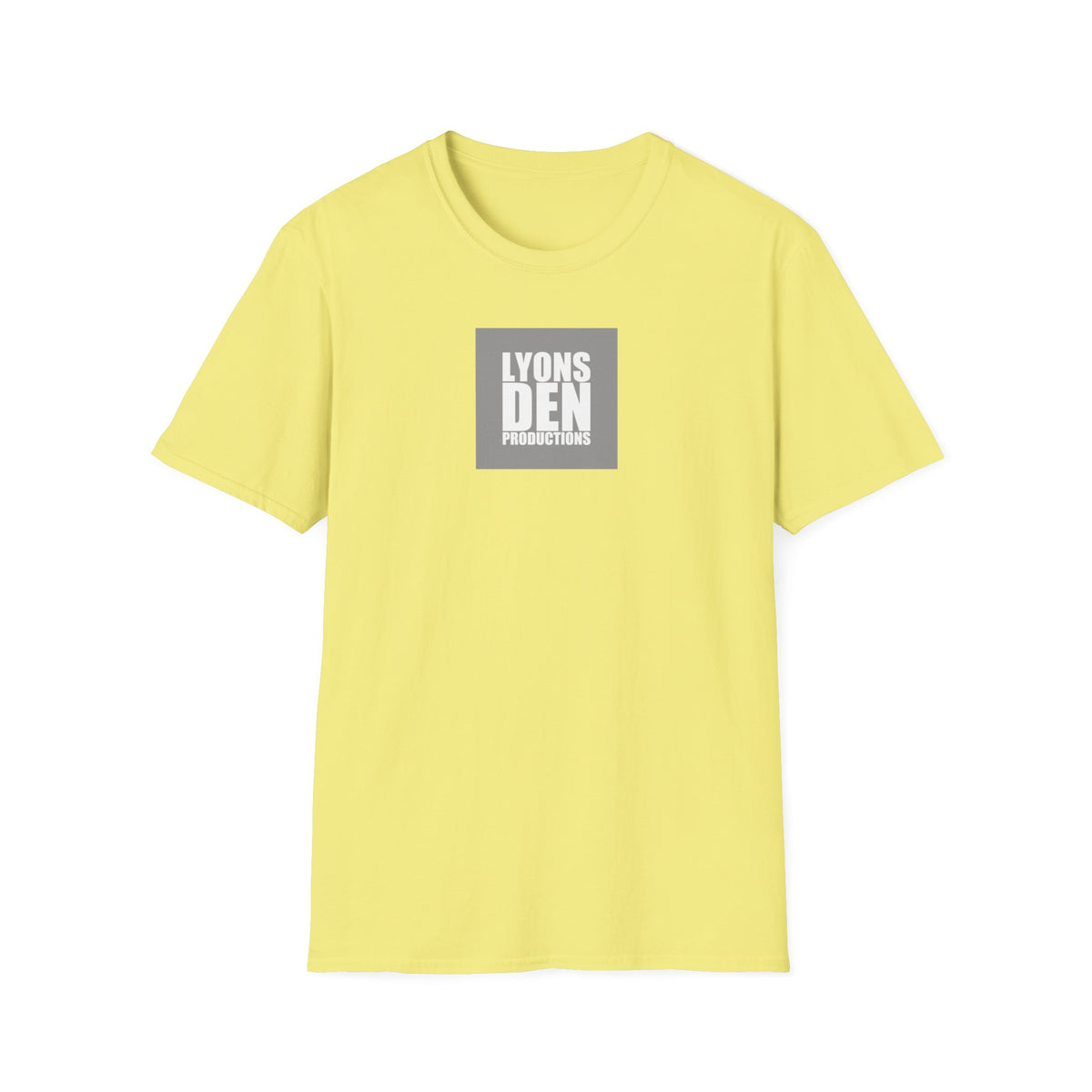 Lyons Den Productions "Gray" Logo Men's Fitted Short Sleeve Tee
