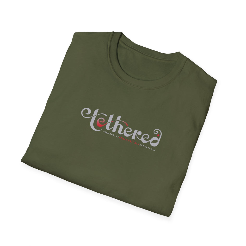 Tethered "White" Logo Unisex Softstyle T-Shirt