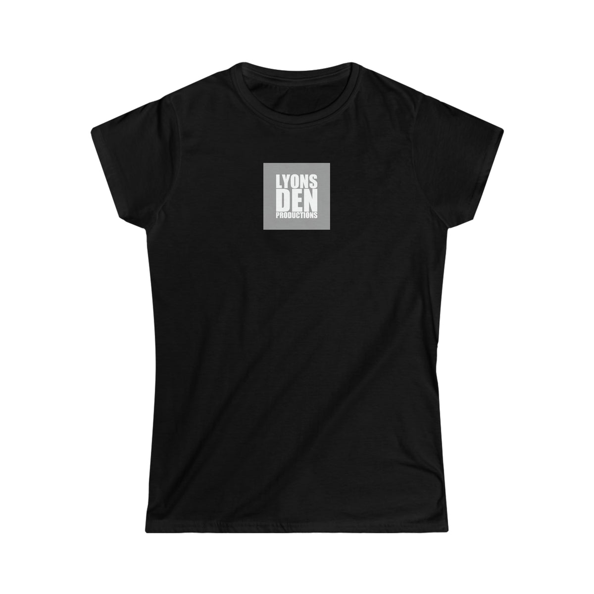 Lyons Den Productions "Gray" Logo Women's Softstyle Fitted Tee