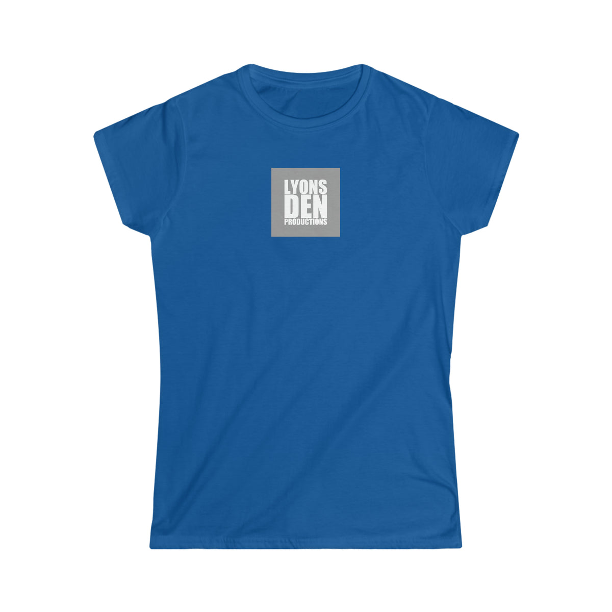 Lyons Den Productions "Gray" Logo Women's Softstyle Fitted Tee
