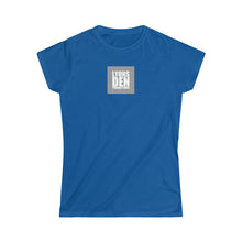 Load image into Gallery viewer, Lyons Den Productions &quot;Gray&quot; Logo Women&#39;s Softstyle Fitted Tee
