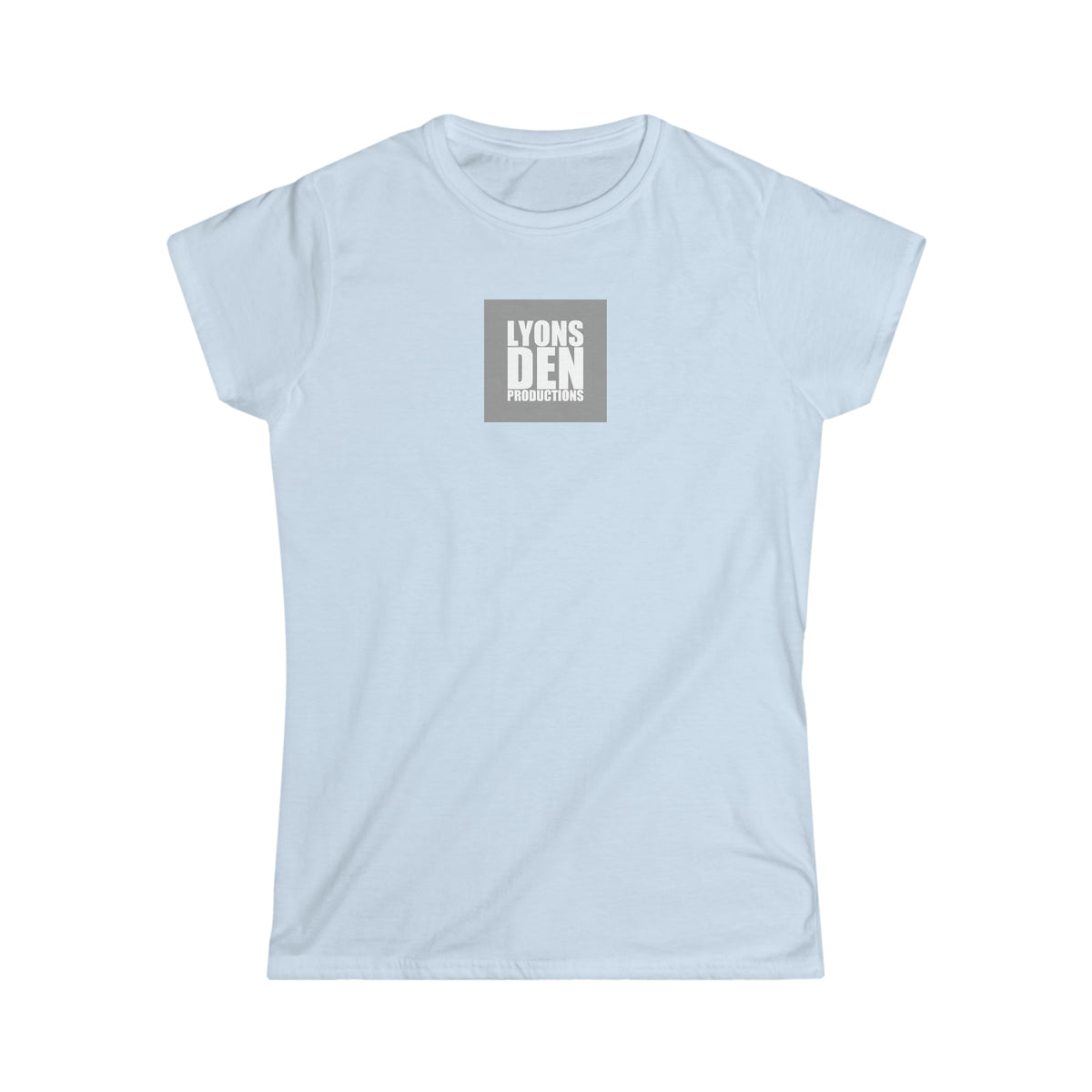 Lyons Den Productions "Gray" Logo Women's Softstyle Fitted Tee