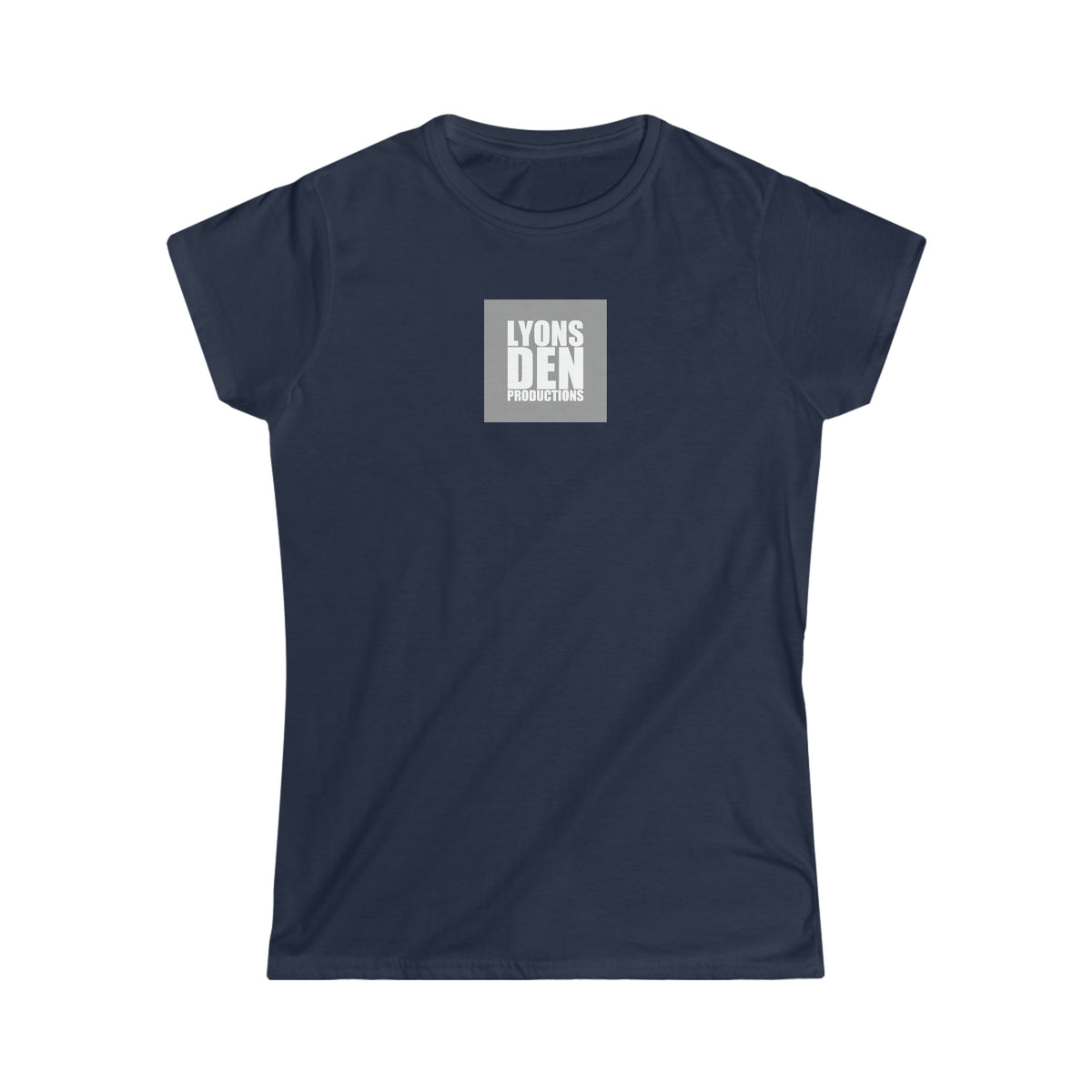 Lyons Den Productions "Gray" Logo Women's Softstyle Fitted Tee