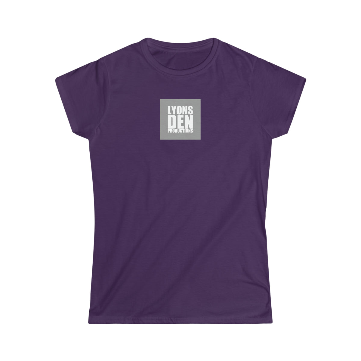 Lyons Den Productions "Gray" Logo Women's Softstyle Fitted Tee