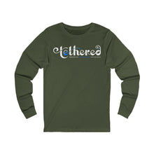 Load image into Gallery viewer, Tethered 2025 Unisex Long Sleeve Tee — Elegant Swirl Logo Shirt
