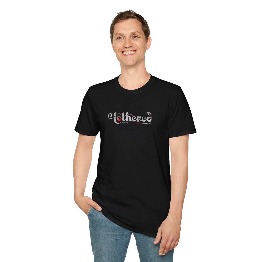 Tethered "White" Logo Unisex Softstyle T-Shirt