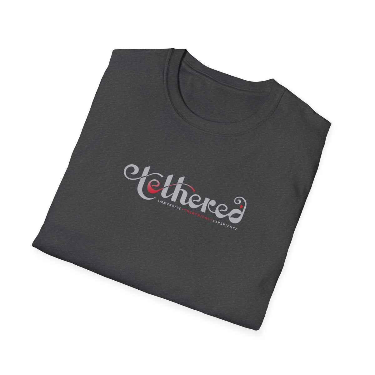 Tethered "White" Logo Unisex Softstyle T-Shirt