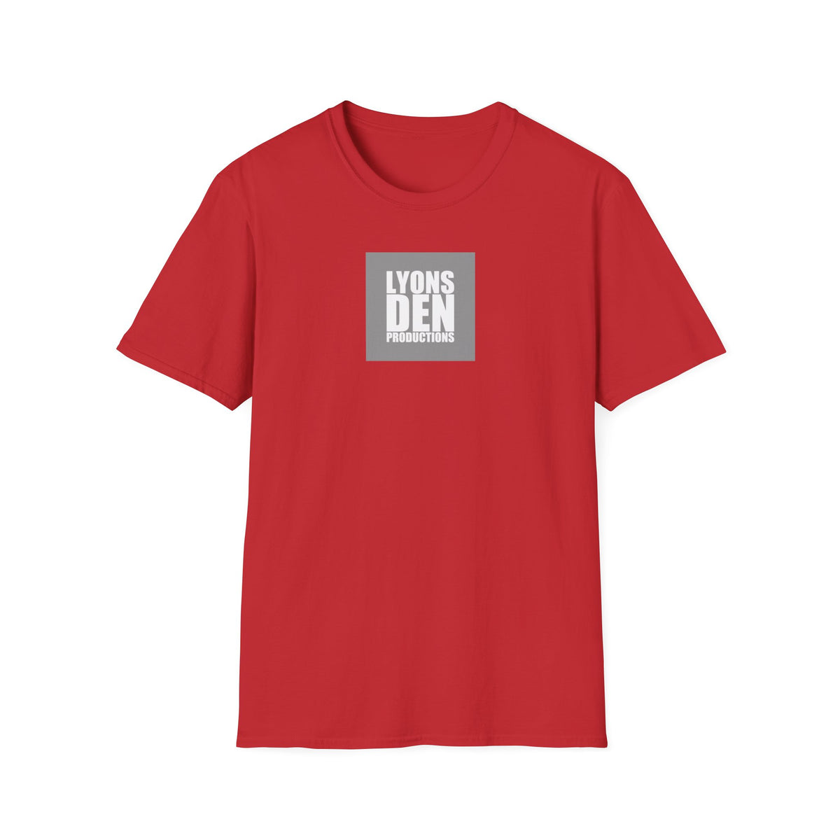 Lyons Den Productions "Gray" Logo Men's Fitted Short Sleeve Tee