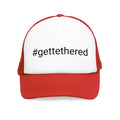 #gettethered Hashtag in Black Mesh Cap