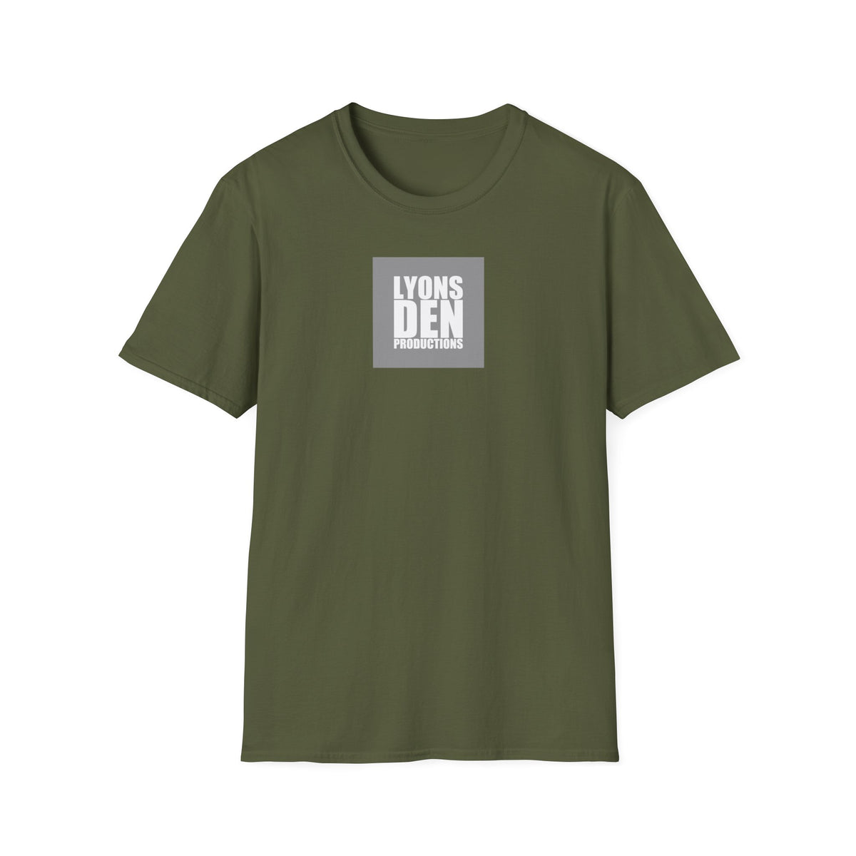Lyons Den Productions "Gray" Logo Men's Fitted Short Sleeve Tee