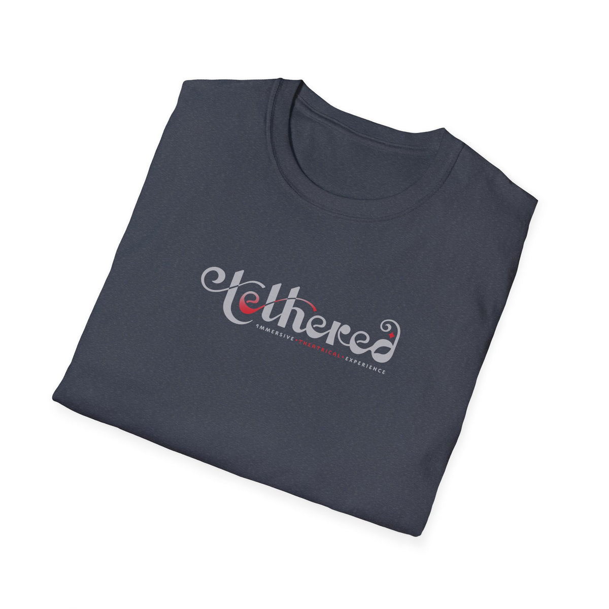 Tethered "White" Logo Unisex Softstyle T-Shirt