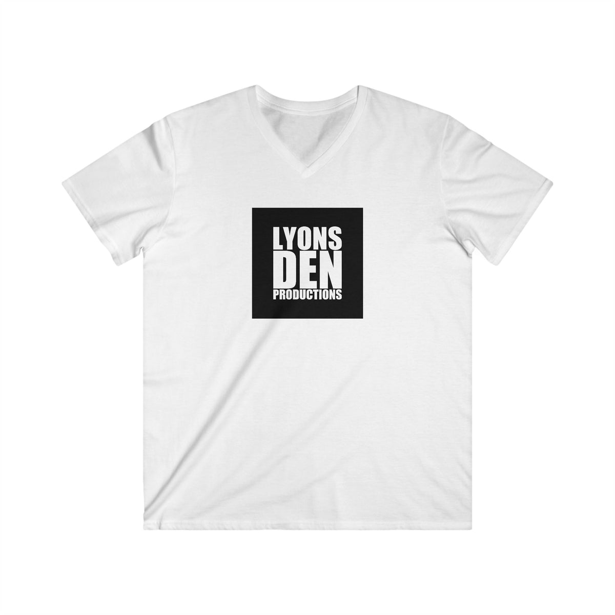 LDP "Black" Logo V-Neck Tee — Logo Graphic Men’s T-Shirt