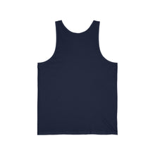 Load image into Gallery viewer, Tethered &quot;White&quot; Logo Unisex Jersey Tank
