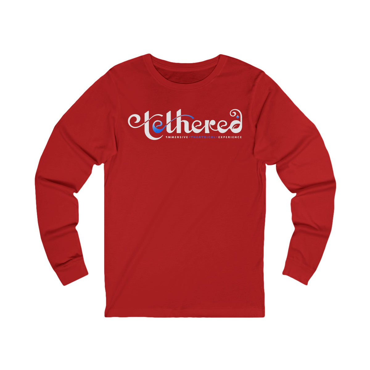 Tethered 2025 Unisex Long Sleeve Tee — Elegant Swirl Logo Shirt