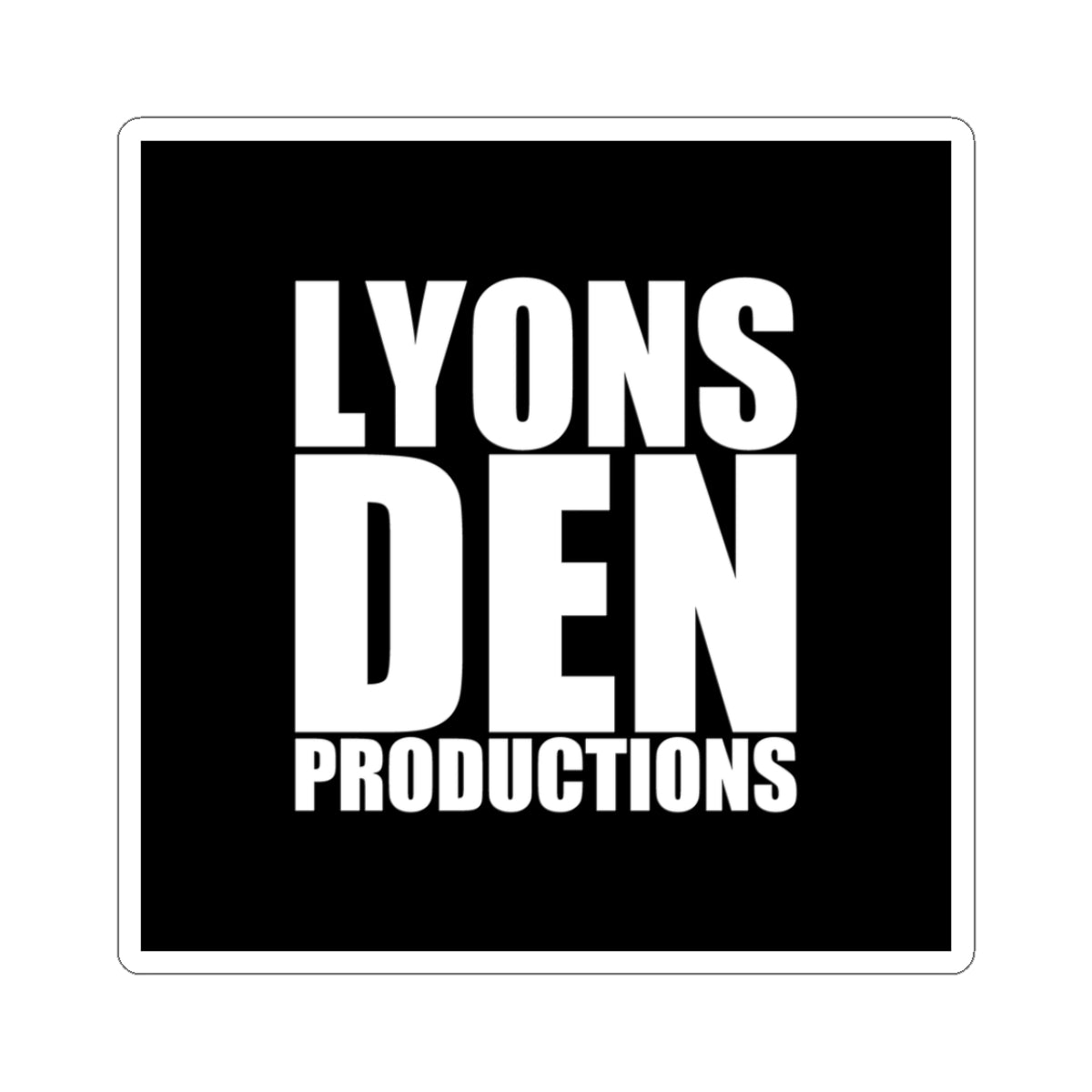 LDP Logo 3x3 Sticker — Black Square Kiss-Cut Sticker