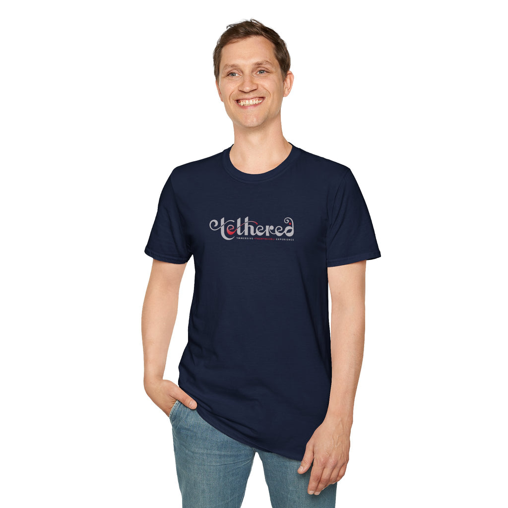 Tethered "White" Logo Unisex Softstyle T-Shirt