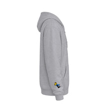 Load image into Gallery viewer, "The Lever" Zip Hoodie with Embroidered Chest &amp; Sleeve Design
