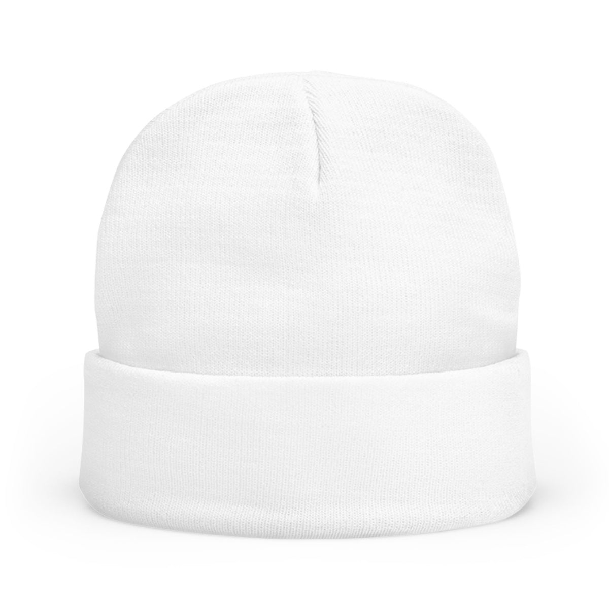 Embroidered Tethered 2025 Knit Beanie — Cozy Winter Hat with Script Embroidery