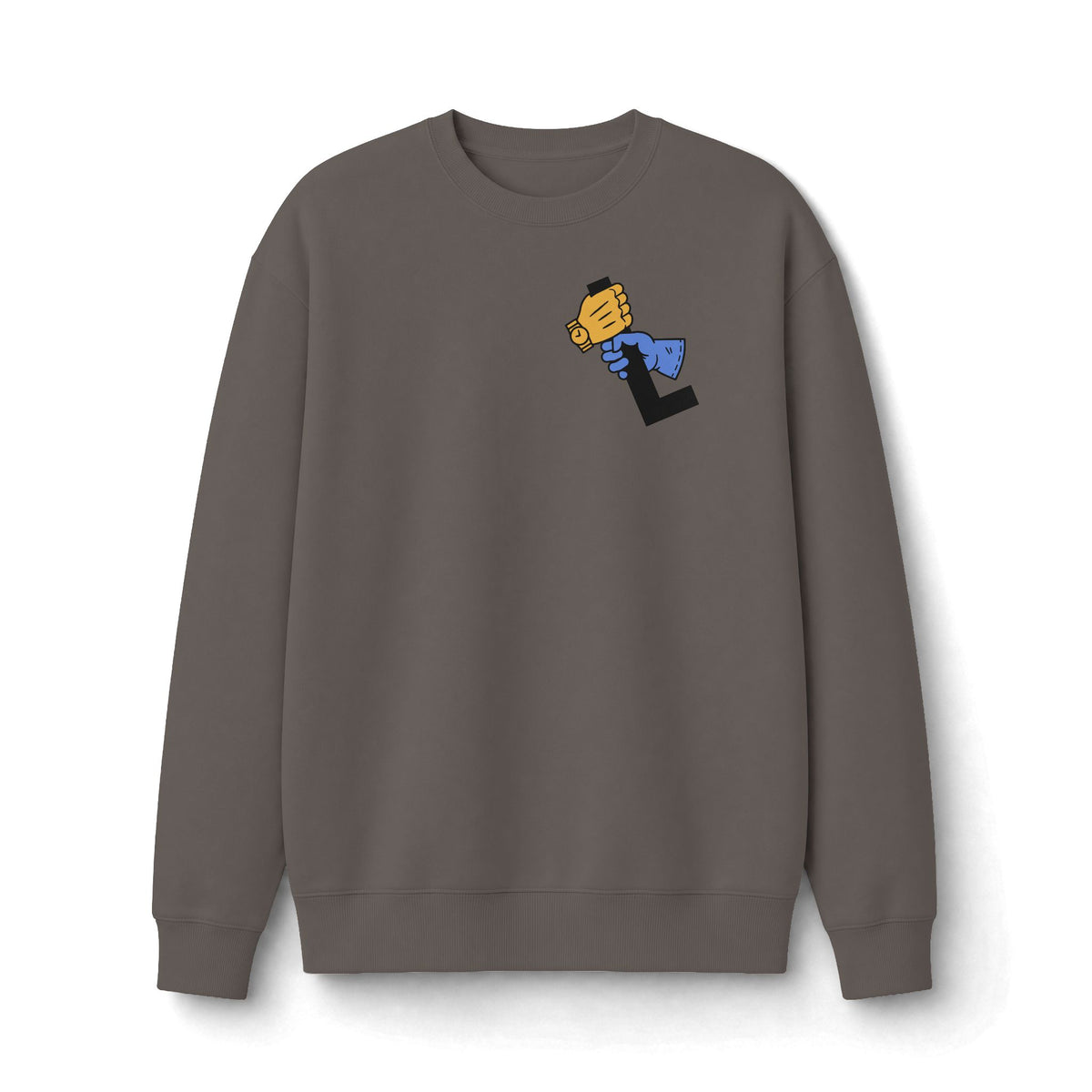 "The Lever" 2-Sided Print Logo Crewneck Sweatshirt