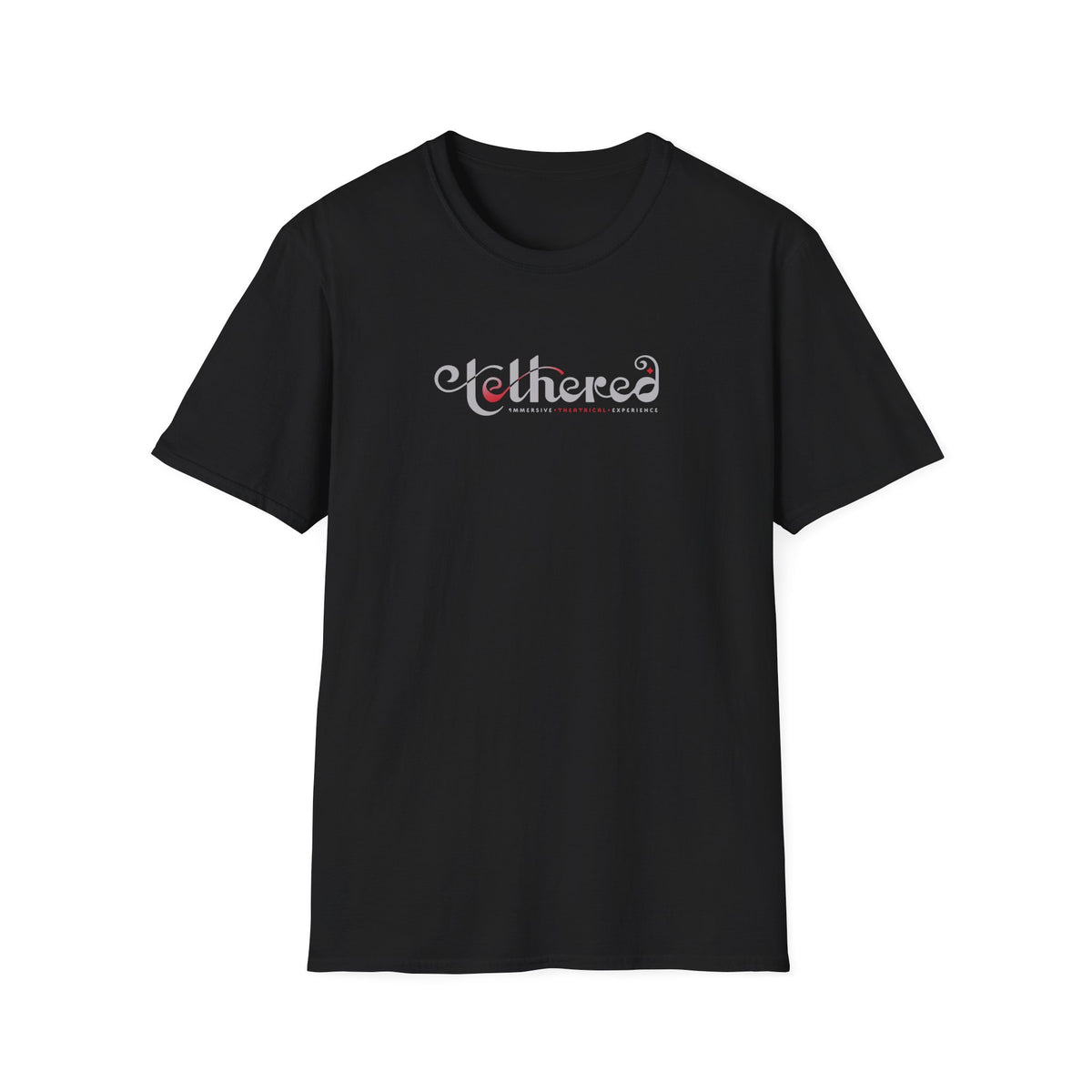 Tethered "White" Logo Unisex Softstyle T-Shirt