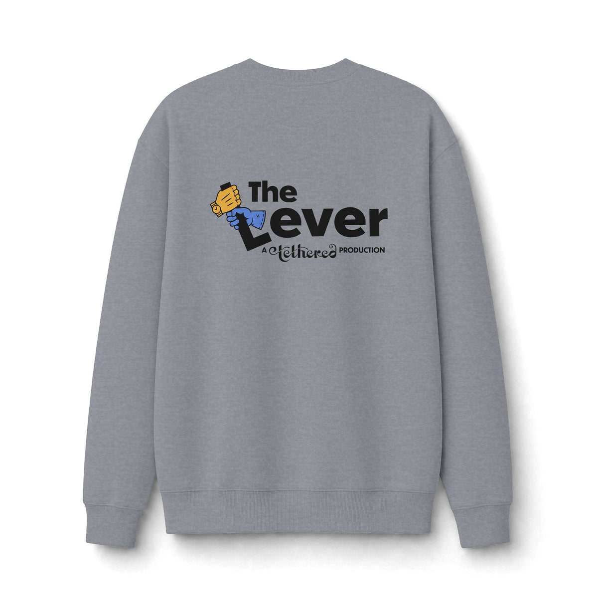 "The Lever" 2-Sided Print Logo Crewneck Sweatshirt
