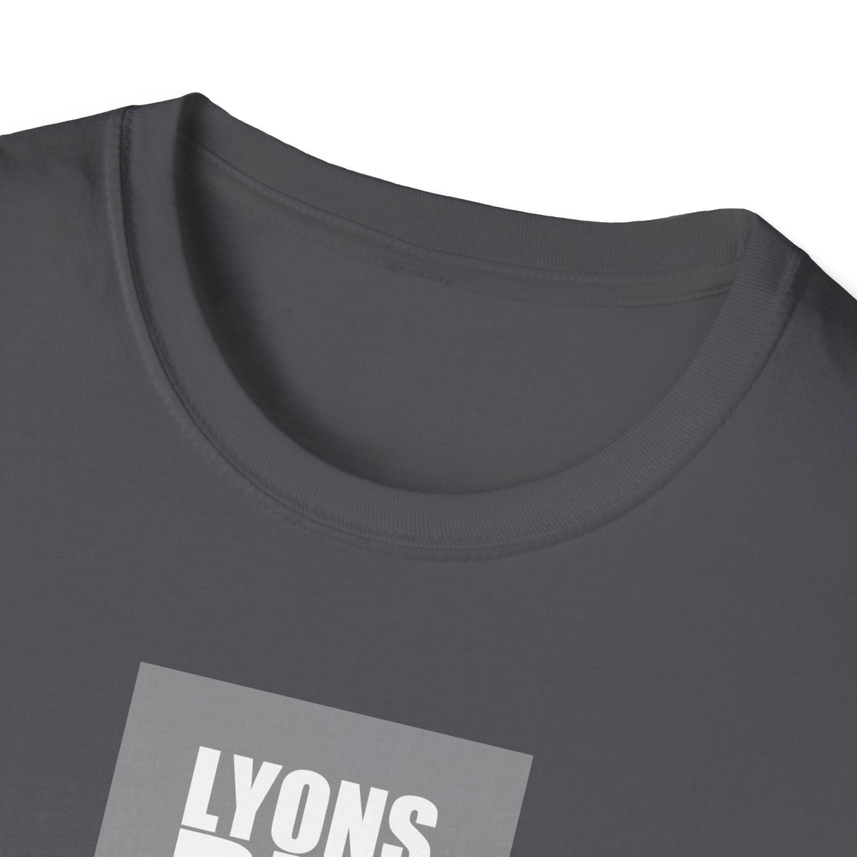 Lyons Den Productions "Gray" Logo Men's Fitted Short Sleeve Tee