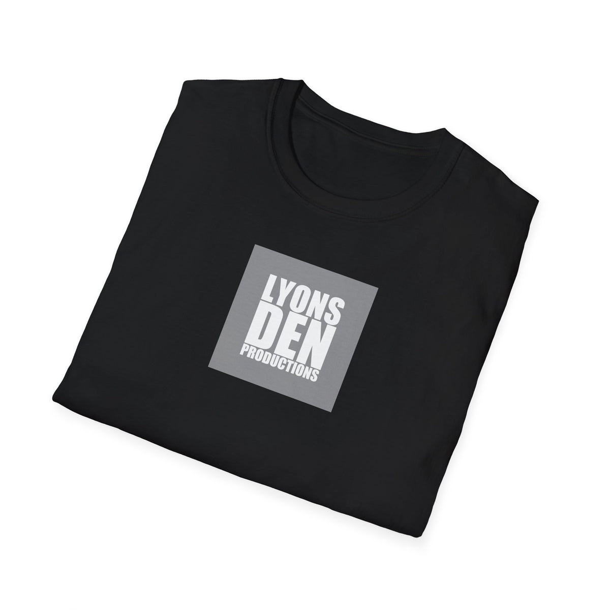 Lyons Den Productions "Gray" Logo Men's Fitted Short Sleeve Tee