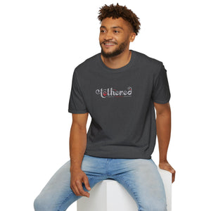 Tethered "White" Logo Unisex Softstyle T-Shirt