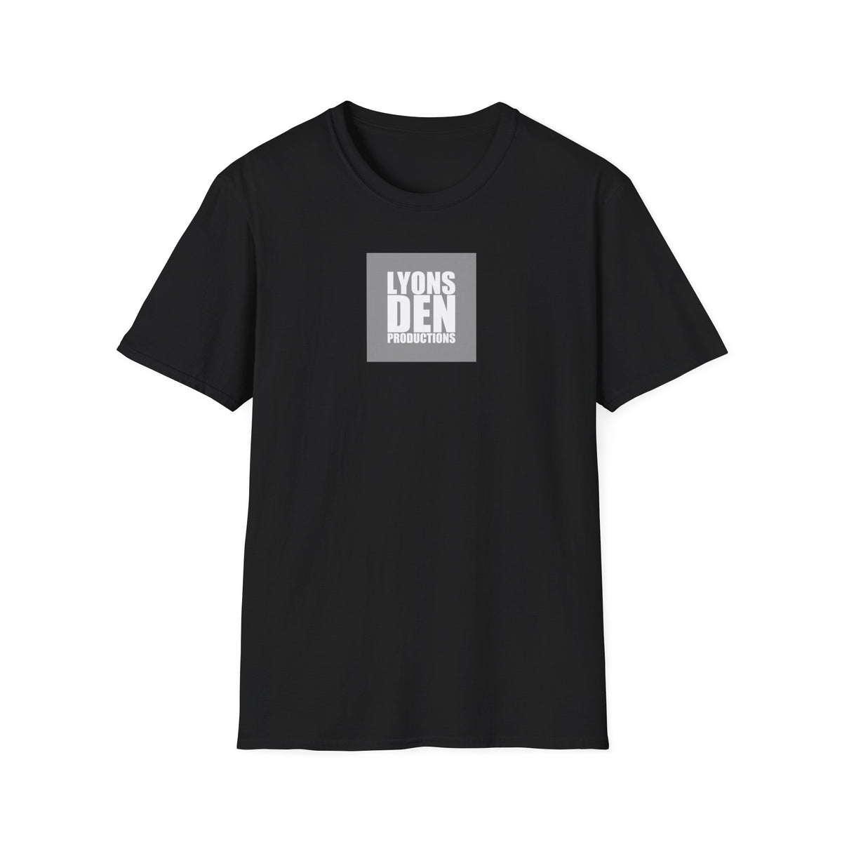 Lyons Den Productions "Gray" Logo Men's Fitted Short Sleeve Tee