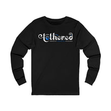 Load image into Gallery viewer, Tethered 2025 Unisex Long Sleeve Tee — Elegant Swirl Logo Shirt
