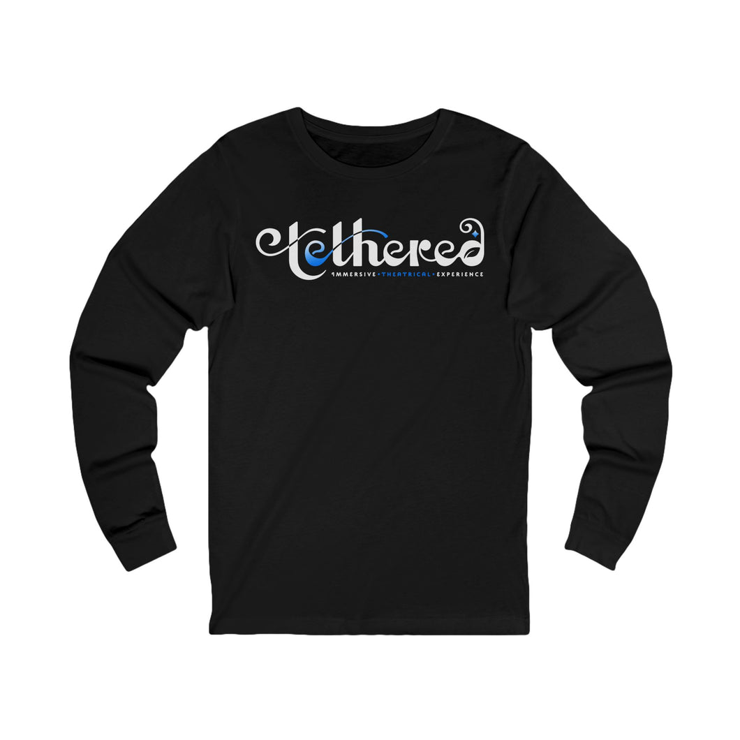 Tethered 2025 Unisex Long Sleeve Tee — Elegant Swirl Logo Shirt
