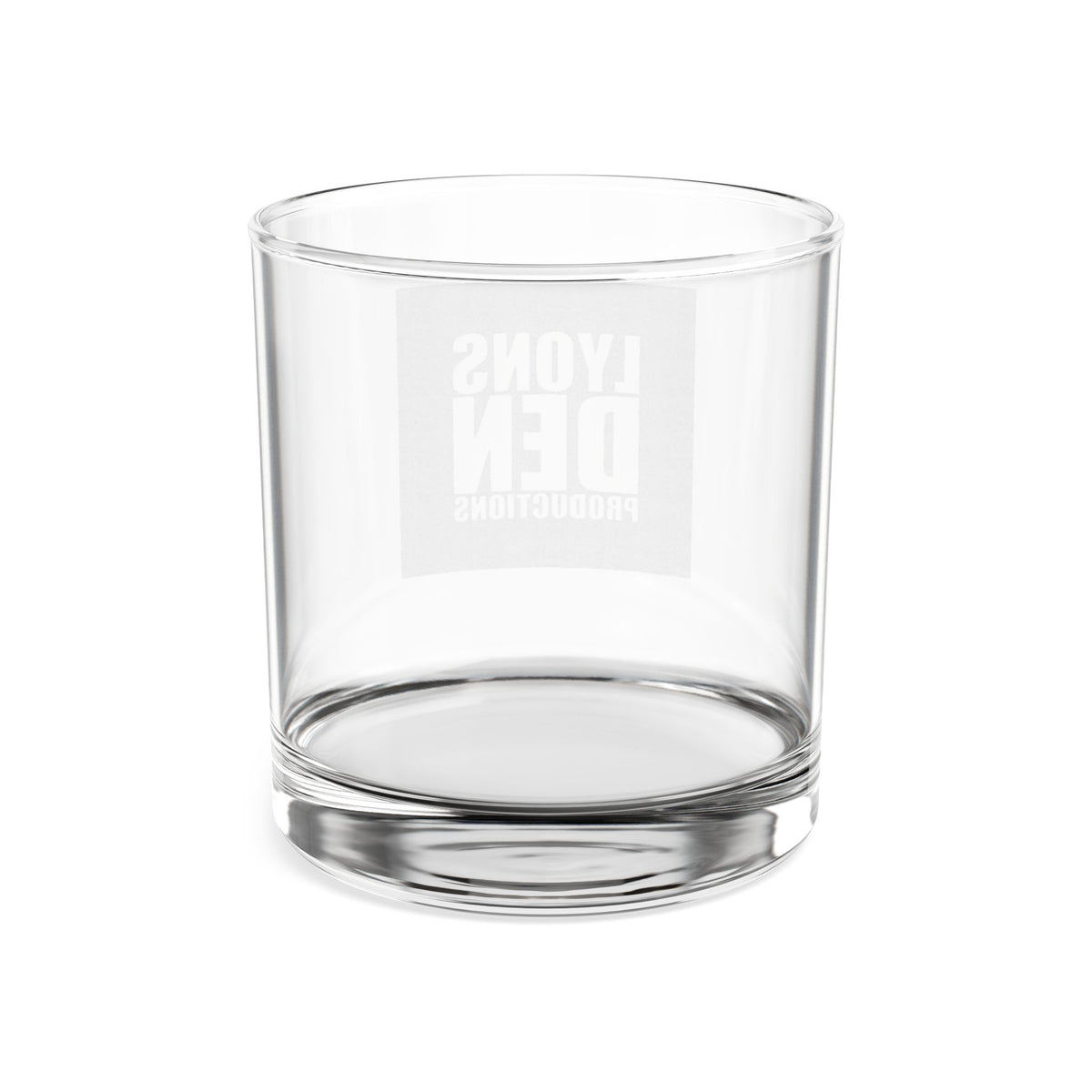 LDP Engraved Whiskey Glass 10.5oz — Lyons Den Logo Rocks Glass