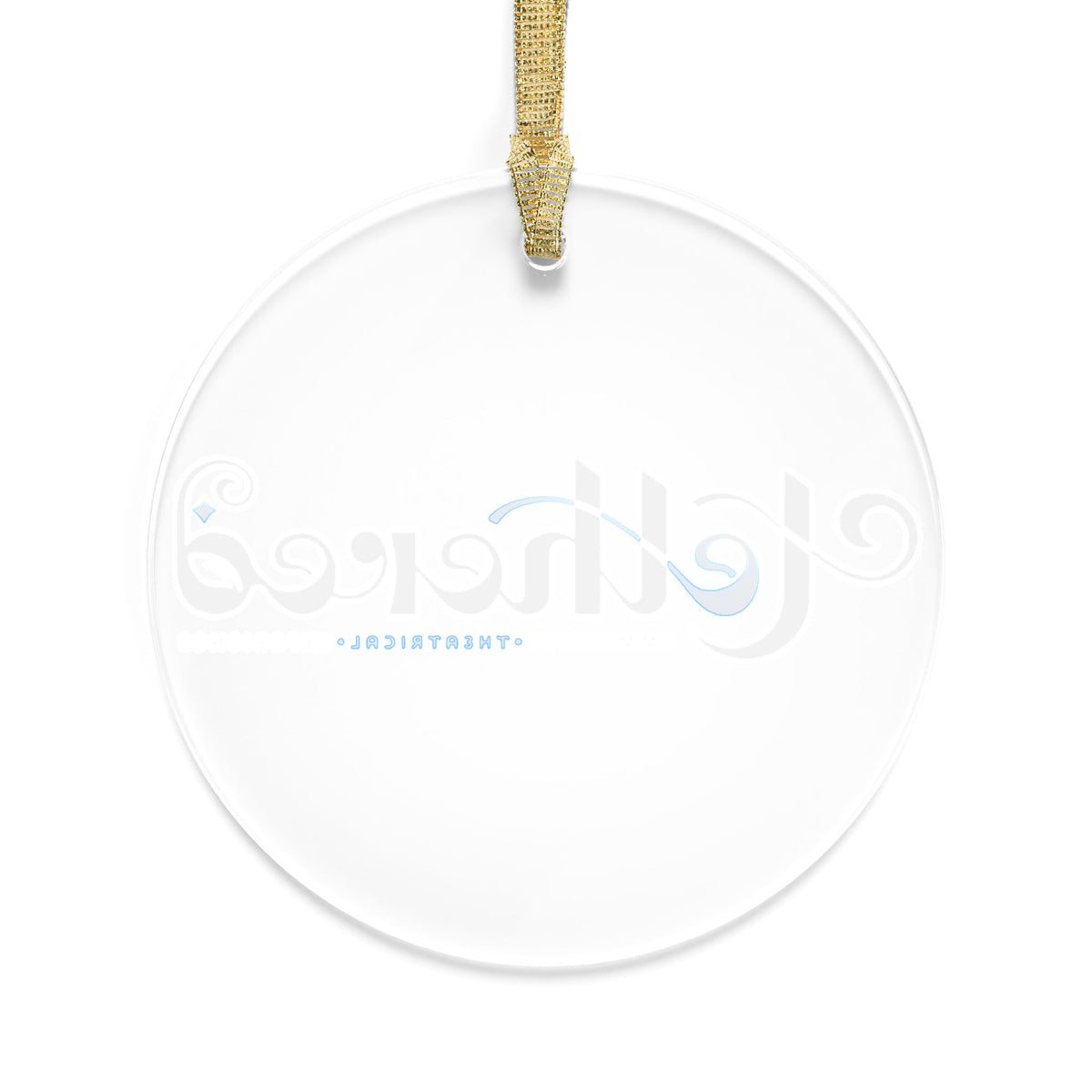Tethered 2025 Acrylic Ornament – Minimal Holiday Tree Decor
