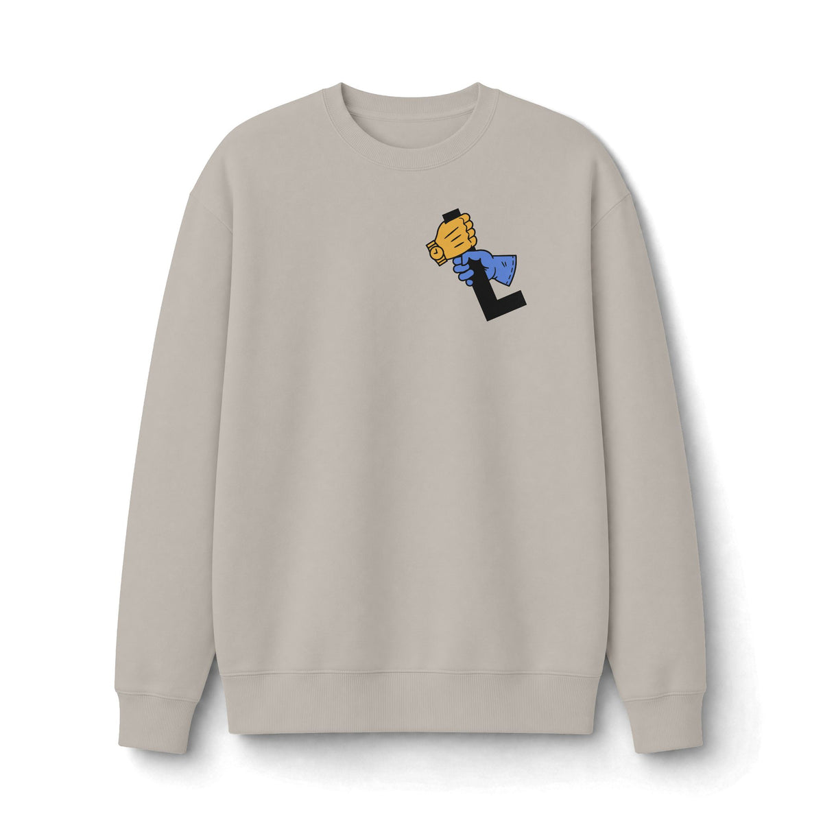"The Lever" 2-Sided Print Logo Crewneck Sweatshirt