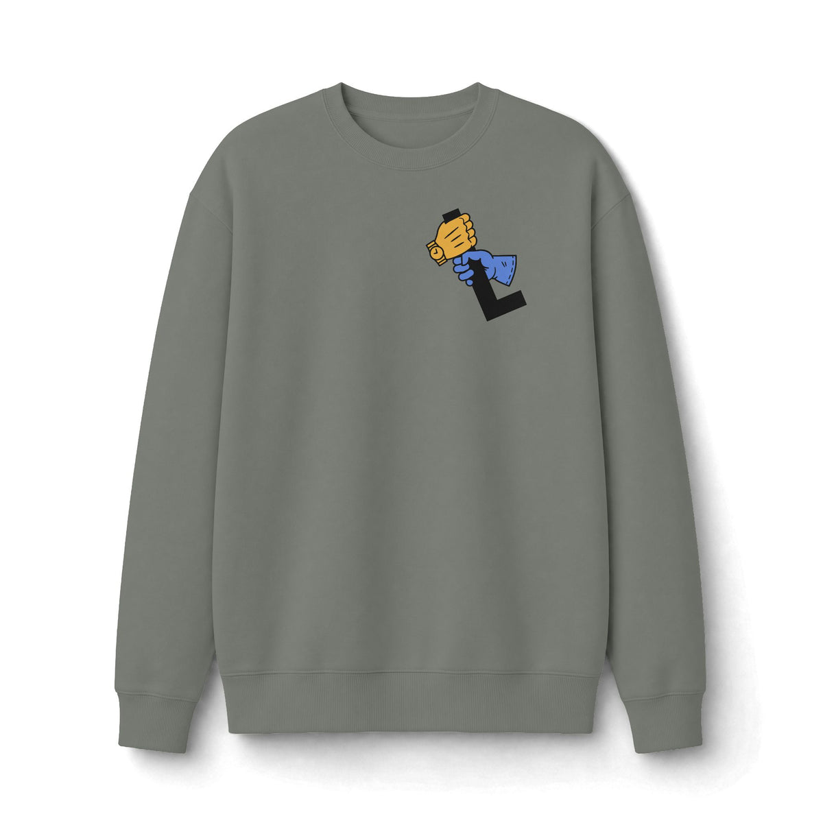 "The Lever" 2-Sided Print Logo Crewneck Sweatshirt