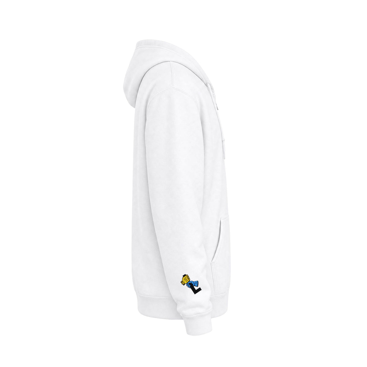 "The Lever" Zip Hoodie with Embroidered Chest & Sleeve Design