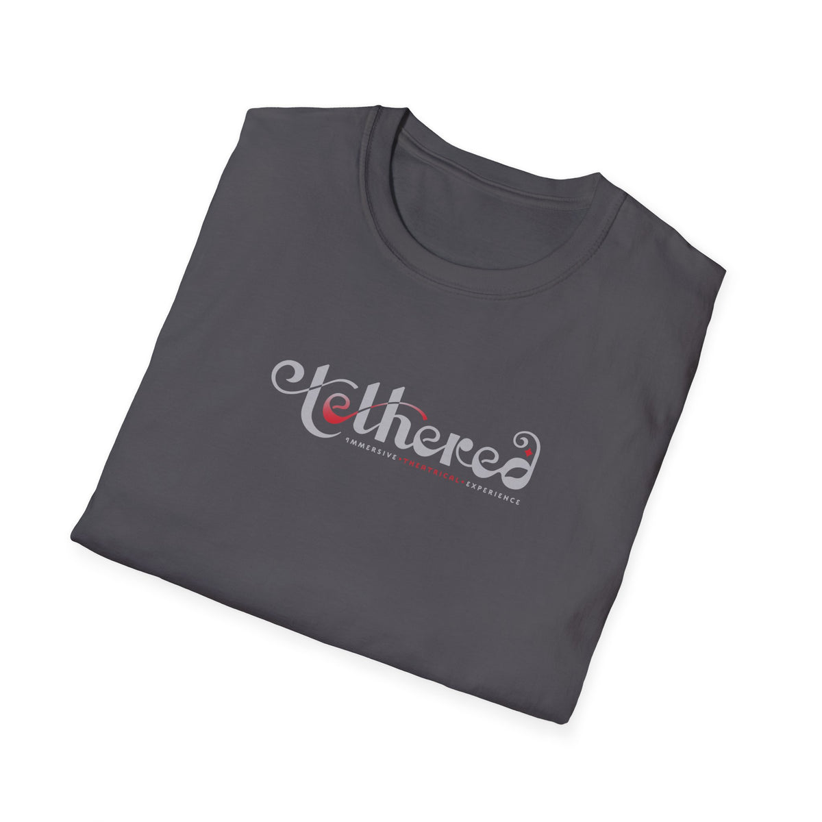 Tethered "White" Logo Unisex Softstyle T-Shirt