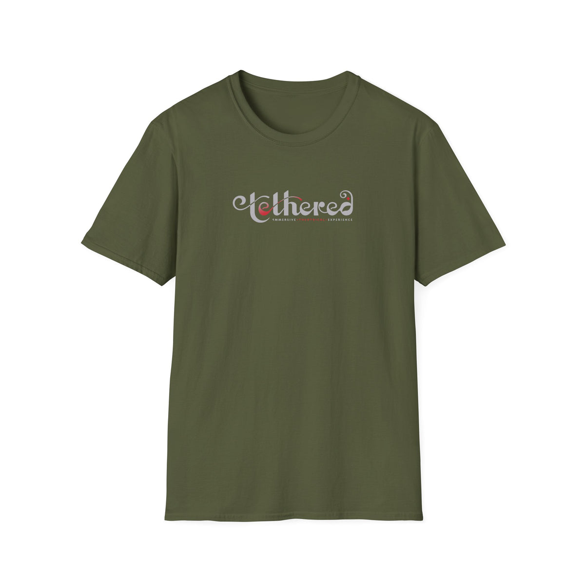 Tethered "White" Logo Unisex Softstyle T-Shirt