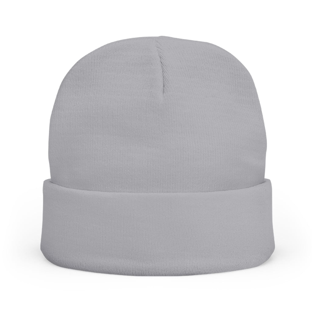 Embroidered Tethered 2025 Knit Beanie — Cozy Winter Hat with Script Embroidery